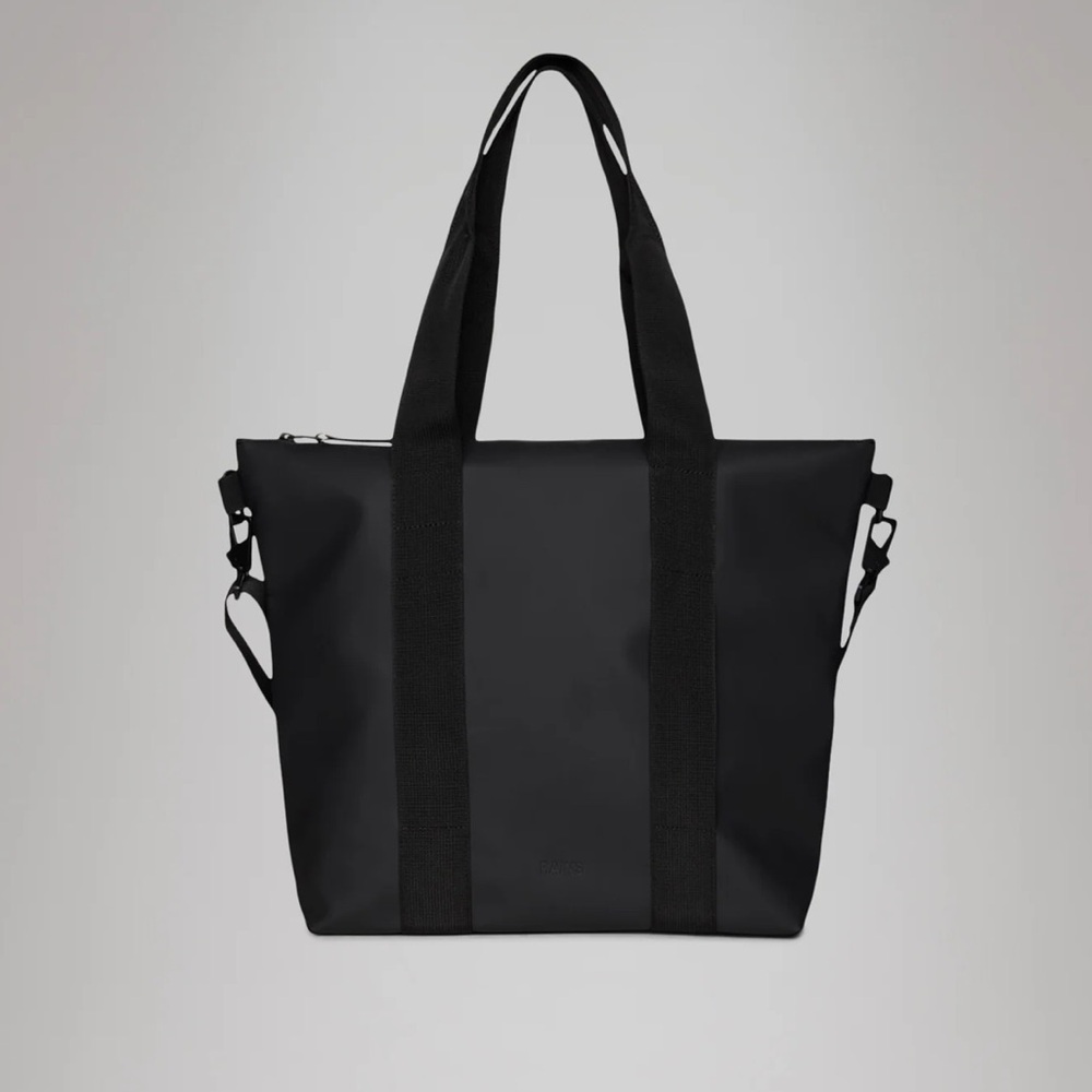 Rains Black Tote Bag